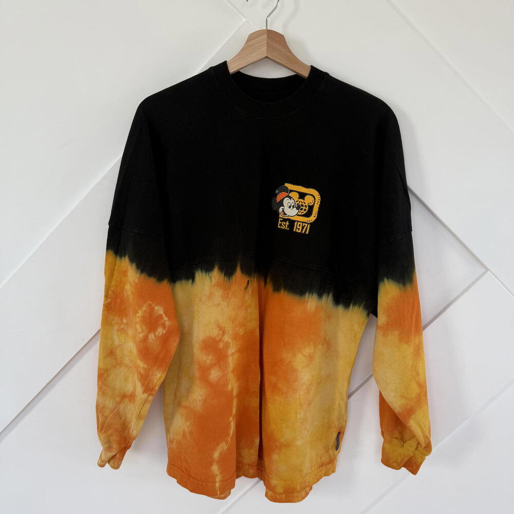Official Walt Disney World Spirit Jersey Halloween Tie-Dye Shirt Rare